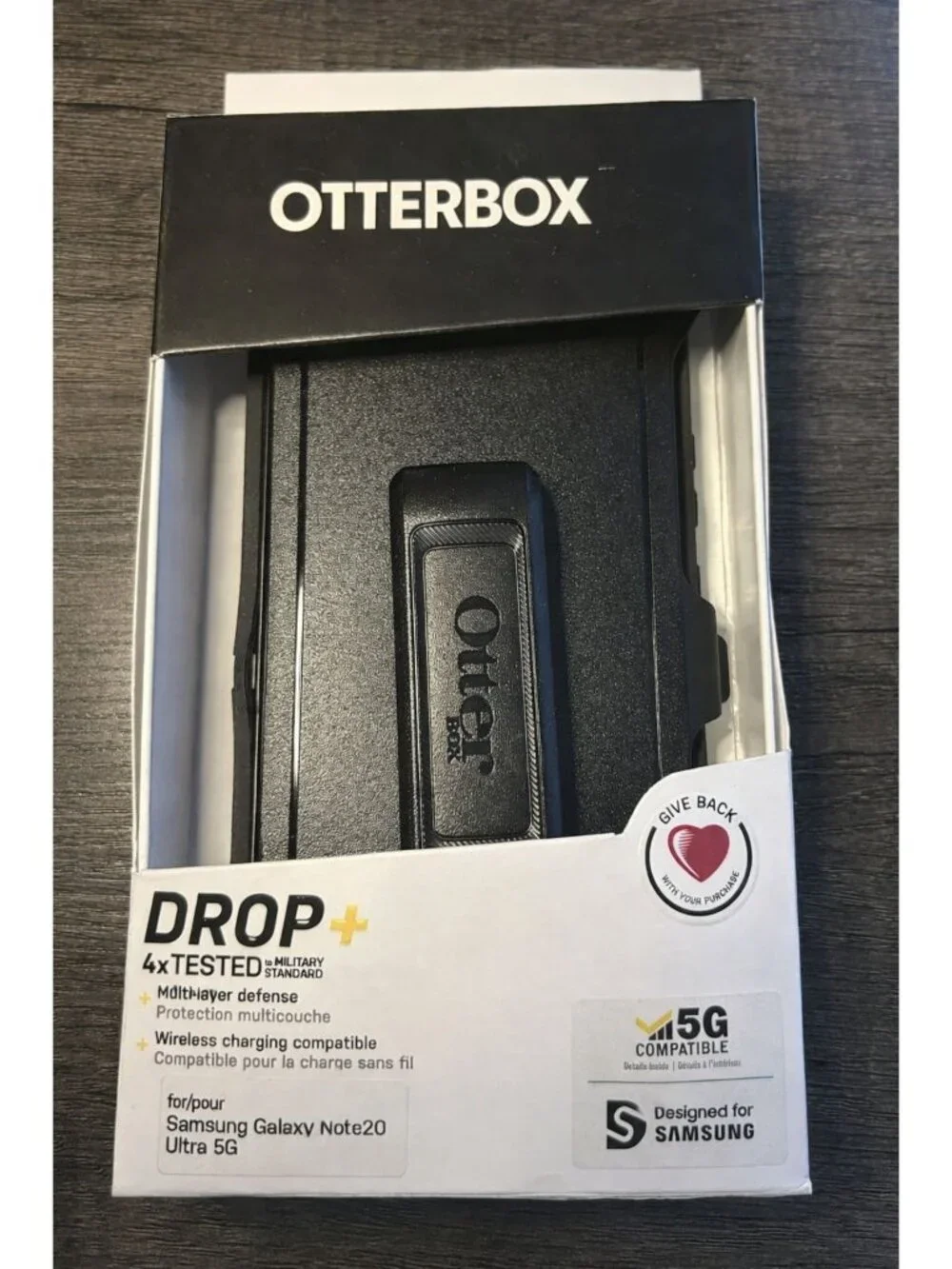 OtterBox Defender Series Case & Holster for Samsung Galaxy Note20 Ultra 5G Black